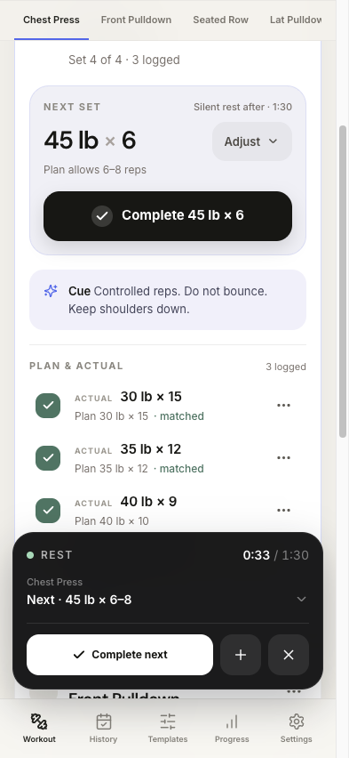 Set Tracker screenshot